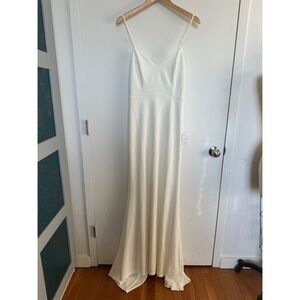 NWT Lulus Feeling of Forever White Wedding Dress
